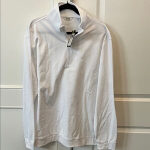 Izod Golf Men's Zip Up White Sweater xl nwt
